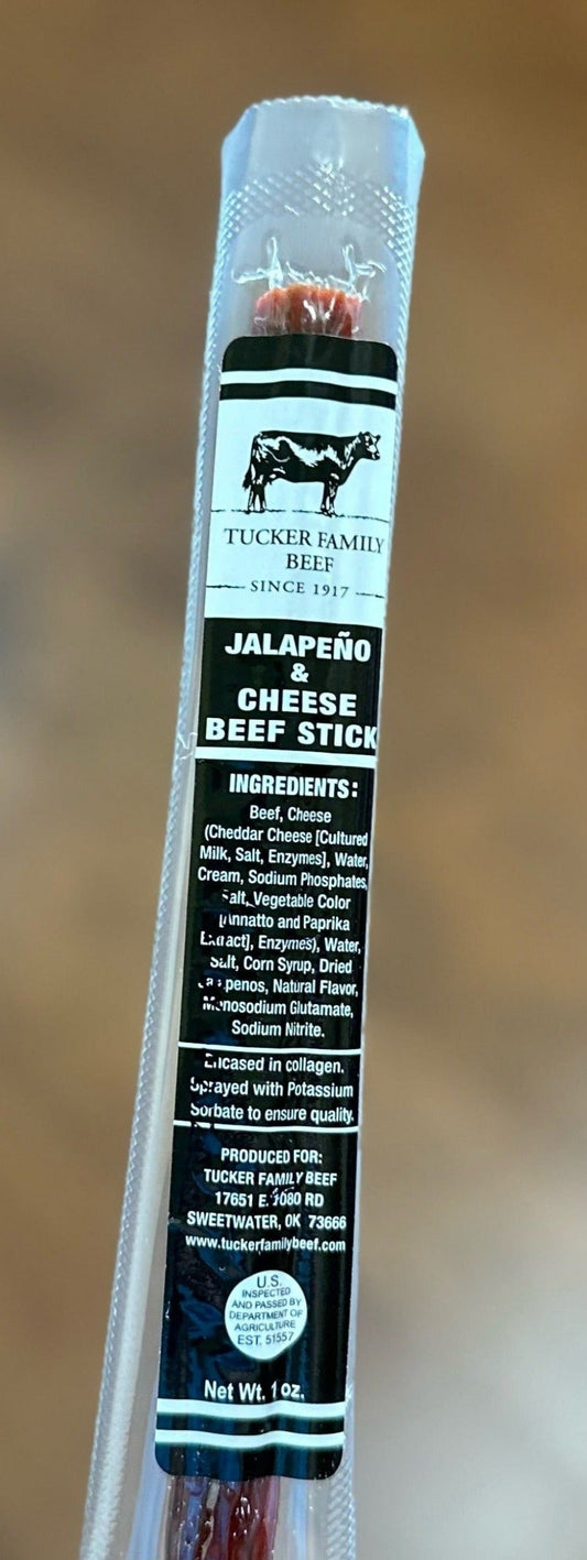 Tucker Family Beef - Jalapeno Cheese Beef Sticks - 20-stick pack
